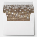 Search for lace envelopes Burlap