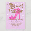 Search for gold high heel shoe invitations Glitter