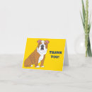 Recherche de bulldog thank you cards De
