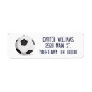 Search for football return address labels Black