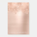 Search for rose gold glitter post it notes Metallic