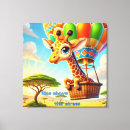 Search for colourful animal canvas prints Giraffe