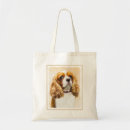 Recherche de cavalier king charles spaniel tote bags Roi