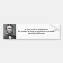 Search for henry bumper stickers Thoreau