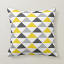 Search for yellow and grey geometric pillows Living room