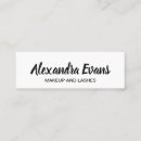 Recherche de maquilleuse cartes visite Typographie