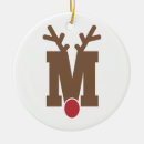 Search for letter m ornaments Reindeer