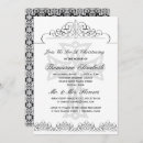 Search for black and white christening invitations Calligraphy