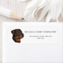 Search for rottweiler return address labels Watercolor