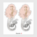Search for mermaid and sea creatures stickers For her