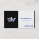 Search for blue crown standard business cards Calling