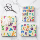 Search for abc wrapping paper Letters