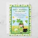 Recherche de st patrick anniversaire invitations Vert