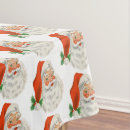 Search for vintage retro tablecloths Santa claus