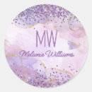 Search for watercolor purple stickers Glitter