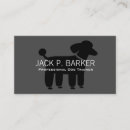 Search for poodle business cards Silhouette