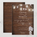Search for rustic wood engagement party invitations Fireflies