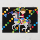Search for boy carousel invitations Carnival