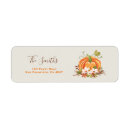 Search for pumpkin birthday return address labels Autumn