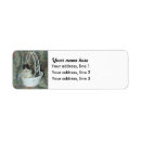 Search for long hair cat return address labels Cute