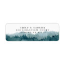 Search for outdoor wedding return address labels Pine trees