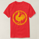 Search for year of the rooster tshirts Red