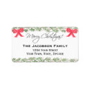 Search for garland return address labels Traditional