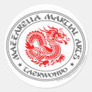 Recherche de taekwondo autocollants Dragon