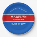 Search for red and blue paper plates Graduation