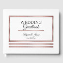 Search for rose gold wedding guest books Classy