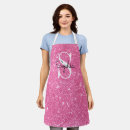 Search for name monogram aprons Glitter