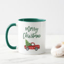 Search for green truck mugs Merry christmas