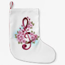 Search for music notes christmas stockings Treble clef