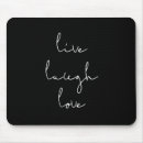 Search for love mousepads Typography