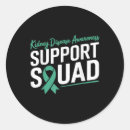 Search for kidney disease ribbon stickers Support