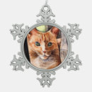 Search for orange cat ornaments Watercolor