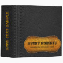 Search for faux leather binders Black