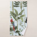 Search for palm leaf bath towels Illustration