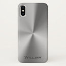 Recherche de métal balayé iphone coques Élégant