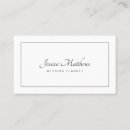 Recherche de wedding planner business cards Noir et blanc