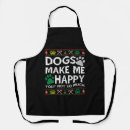 Search for happy dog aprons Merry christmas