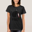 Search for cat with knife tshirts Black