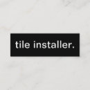 Search for tile installer business cards Contractor