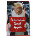Search for trump christmas gift bags Santa