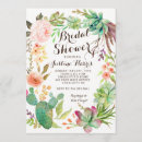 Search for cactus bridal shower invitations Succulents