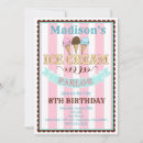 Search for ice cream parlour invitations Retro