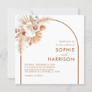 Search for pampas grass wedding invitations Terracotta
