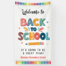 Search for welcome back banners First day of school