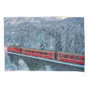 Search for red train Snow
