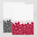 Recherche de fleurs rouges invitations Blanc